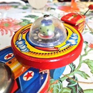 Original 1953 Model Fisher Price Space Blazer Pull Toy